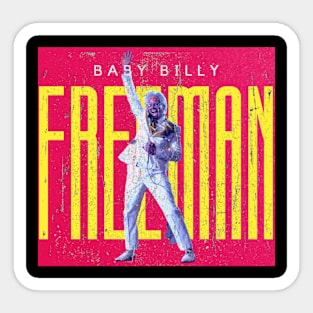 baby billy freeman vintage design Sticker